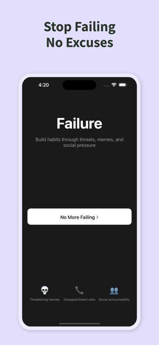 Failure: Nagging Habit Tracker Screenshot 6 of 6