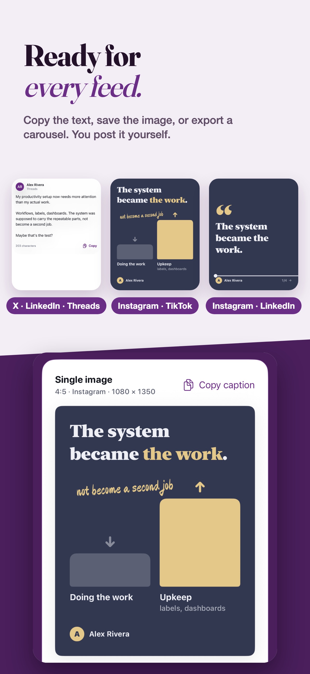 Screenshot 6 of Denlo: Voice Notes to Posts
