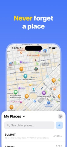 Map markers: Places Screenshot 1 of 5