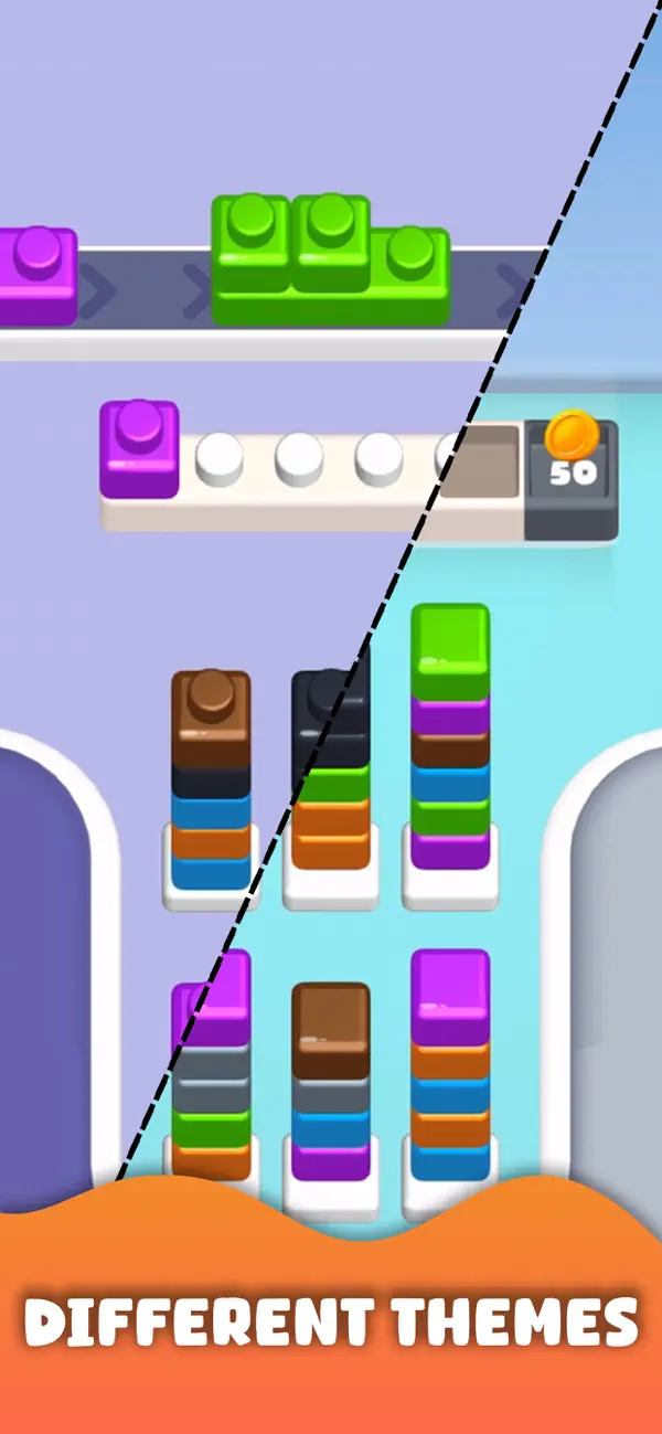 Screenshot #1 pour Block Sort 3D!
