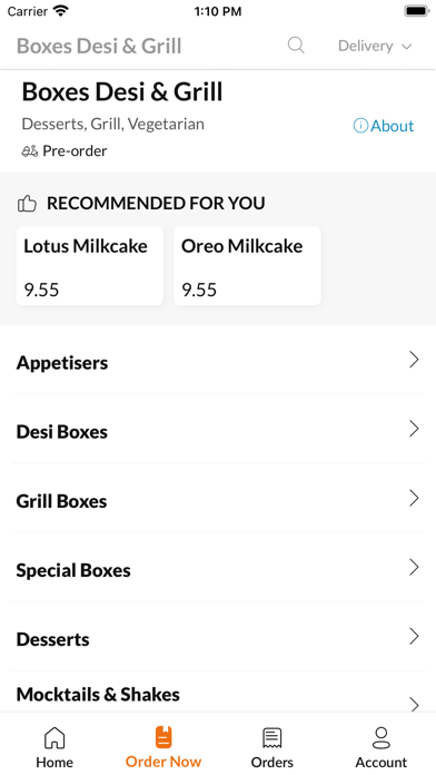 Boxes Desi & Grill Screenshot