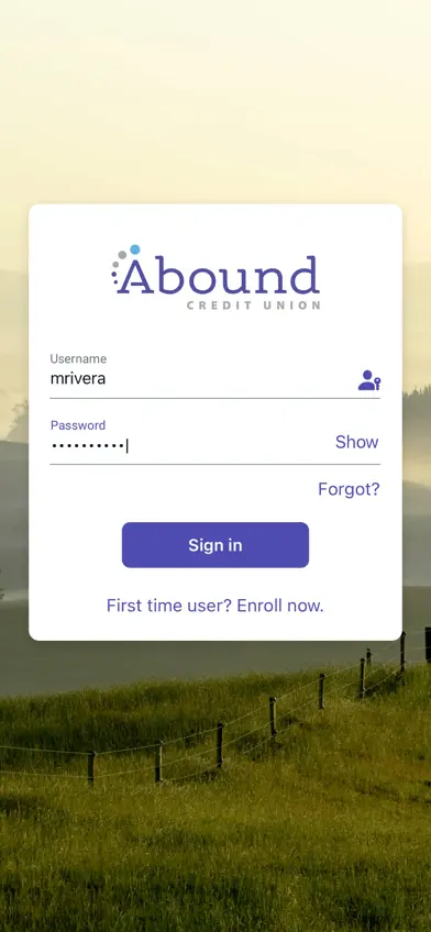 Abound Credit Union Mobile screenshot 1