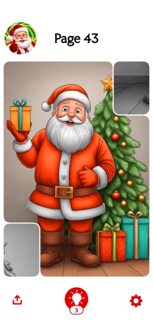 Christmas Puzzle - Paint Art iPhone screenshot