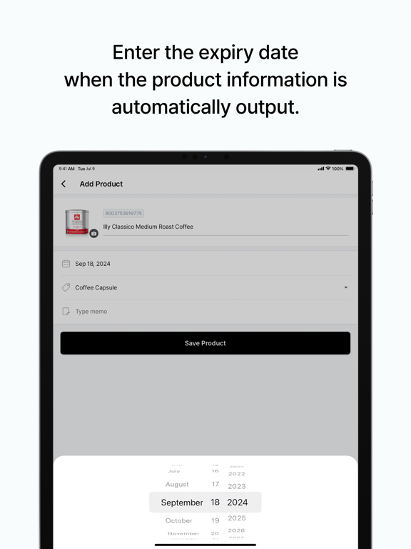 BEEP - Expiry Date Tracking iPad screenshot 4 - Productivity app