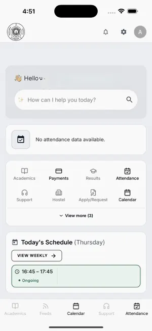 Christ University Student App screenshot 2