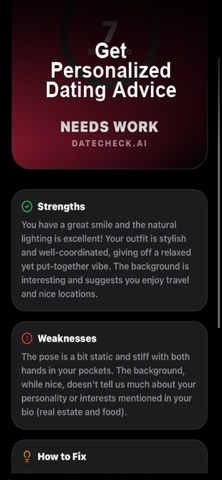 DateCheck: AI Dating Coach Screenshot 1 of 5