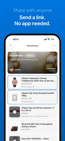 WishApp: Online Wishlist Maker screenshot