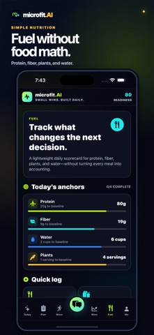 microfit.AI iPhone screenshot
