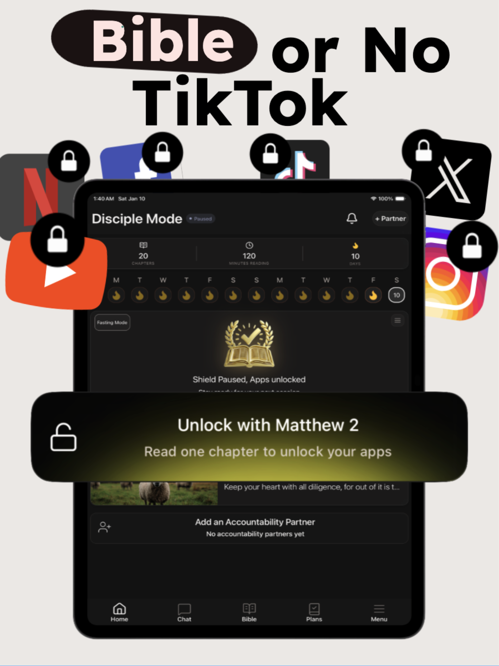 Disciple Mode: Bible Lock