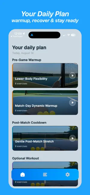 StayInPlay: Pickleball Warmups screenshot 2