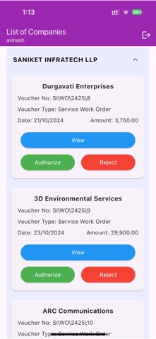 Tally Authorization screenshot