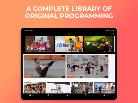 Daily Burn: At Home Workouts iPad screenshot 6 - Health & Fitness app