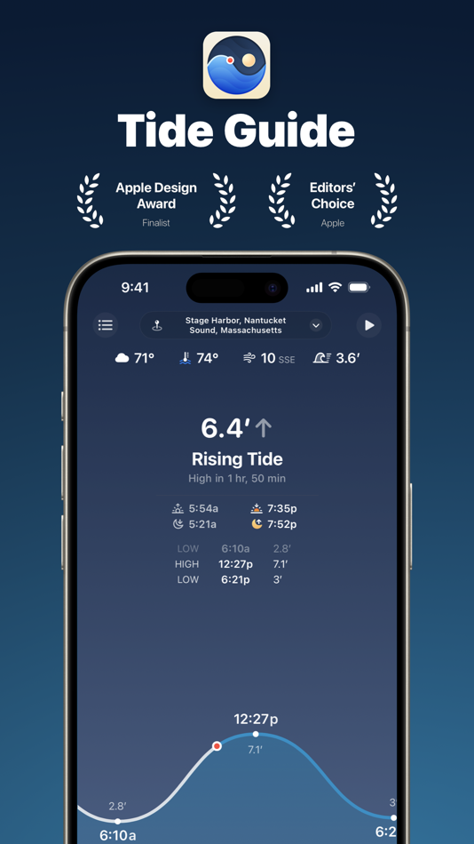 #1. Tide Guide: Charts & Tables (macOS) 来自: Condor Digital