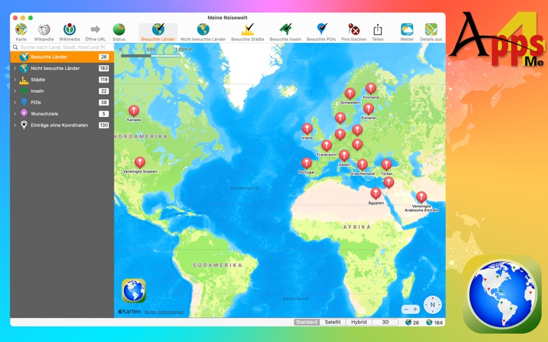 Screenshot #1 pour Meine Reisewelt