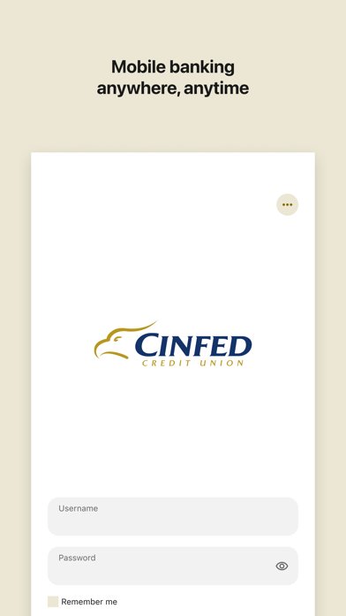 CinfedCU Mobile Banking Screenshot