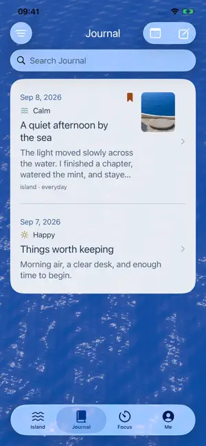 One Island: Journal & Focus screenshot 2
