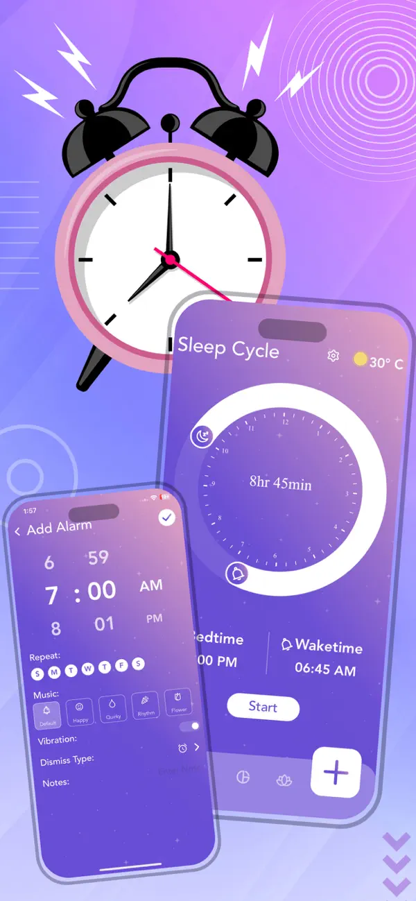 Screenshot #1 pour Alarm Clock App
