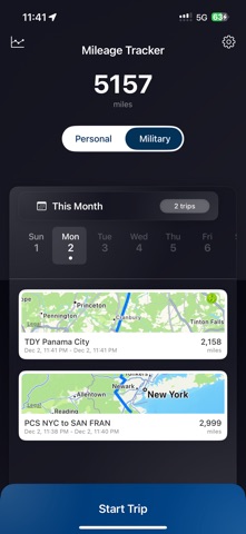 Mileage Logger Pro iPhone screenshot