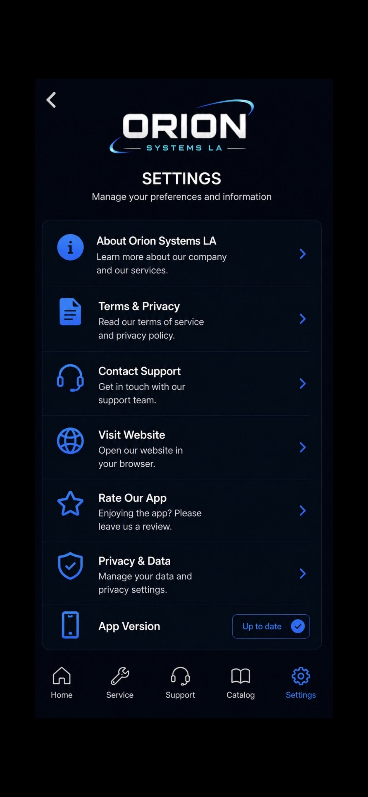 Orion Systems LA screenshot 3