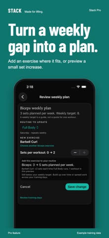 Stack - Gym Tracker Screenshot 7 of 10