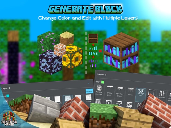 Texture maker for Minecraft PE iPad screenshot 8 - Productivity app