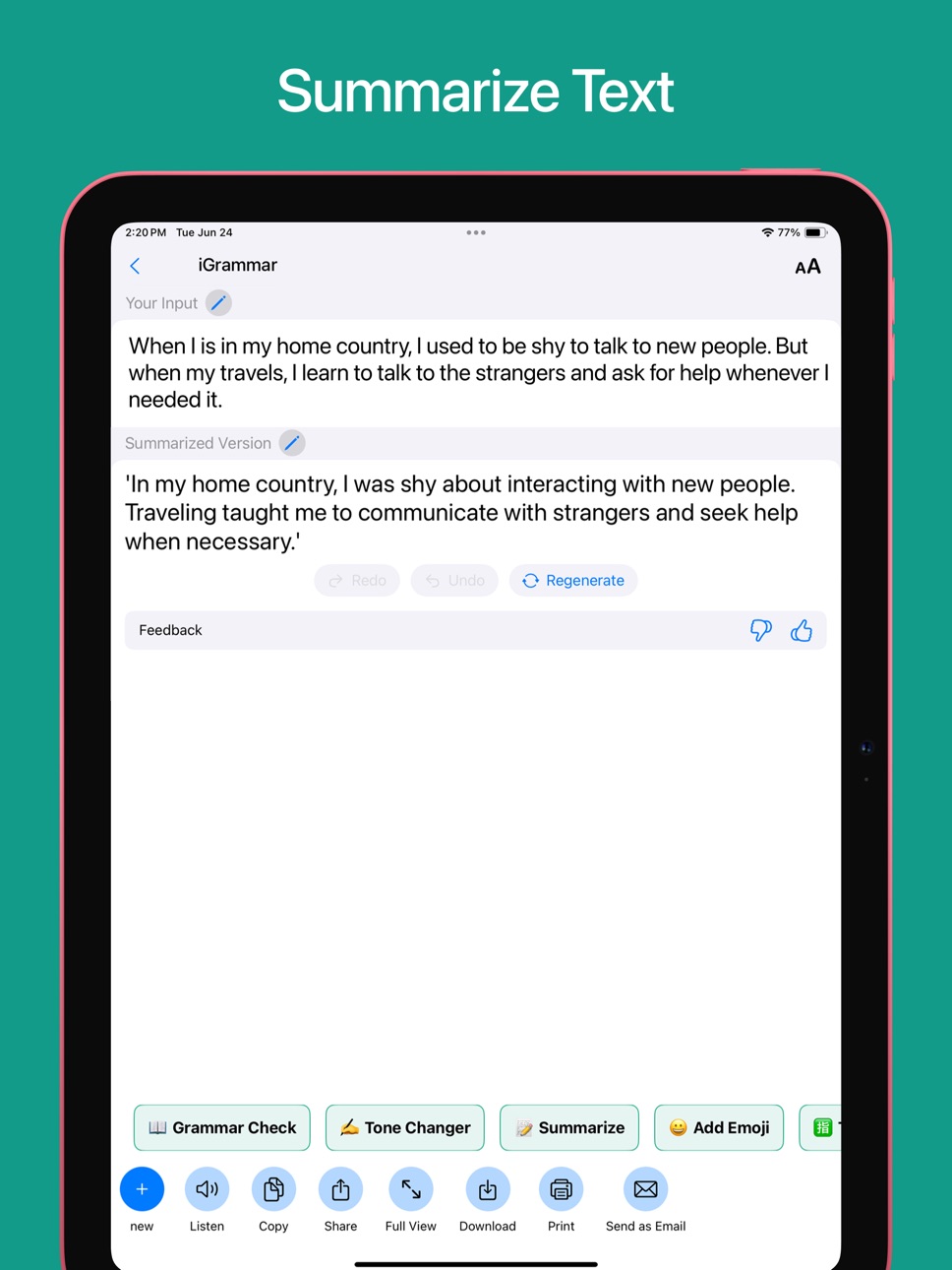 iPad screenshot