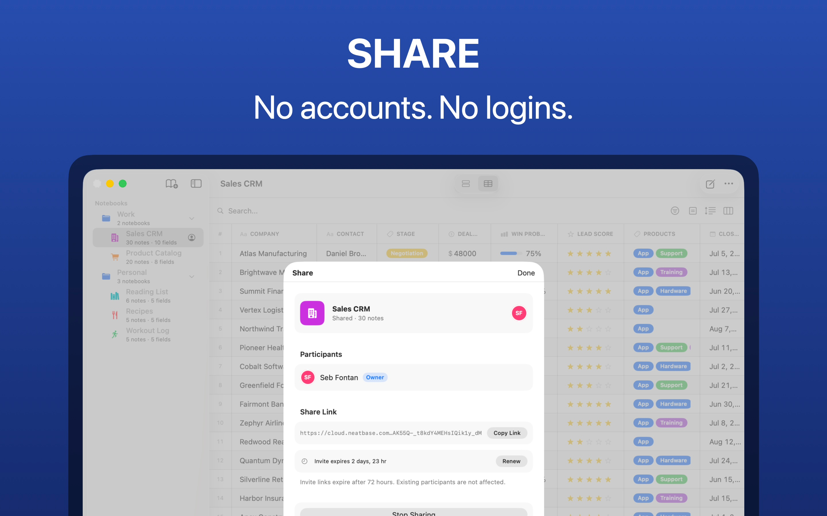 Neatbase: Personal Database screenshot 16