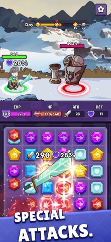 Match Heroes - RPG iPhone screenshot