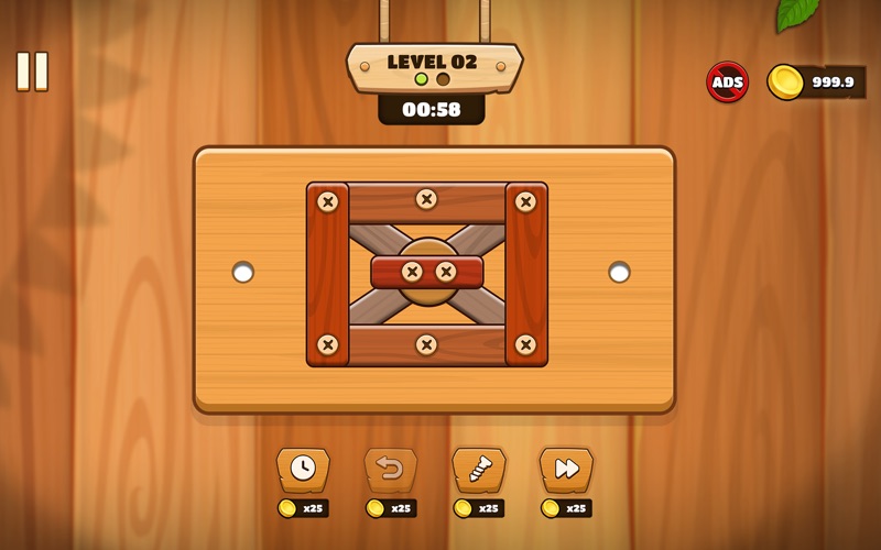 Wood Screw Puzzle • Nuts Bolts Screenshot