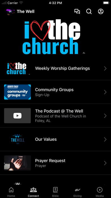 The Well Church Foley iPhone screenshot 2 - Education app