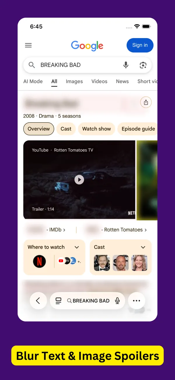Screenshot #1 pour Hide Spoilers