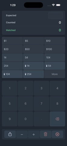ChaChing Money Counter iPhone screenshot
