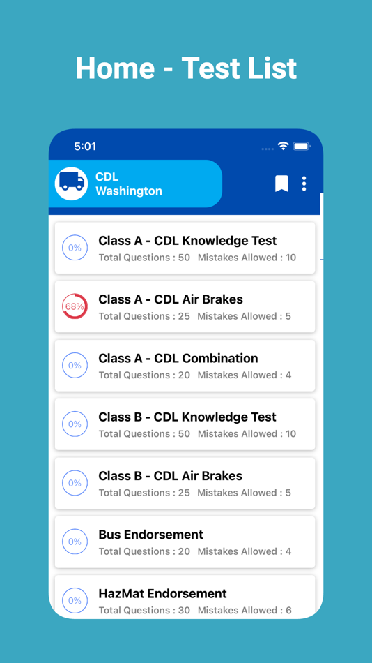#1. WA CDL Prep Test (iOS) 由: Altaf Mogal