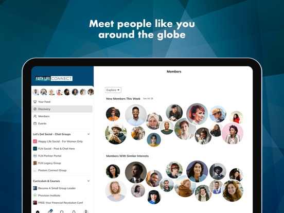Faith Life Connect iPad screenshot 1 - Social Networking app