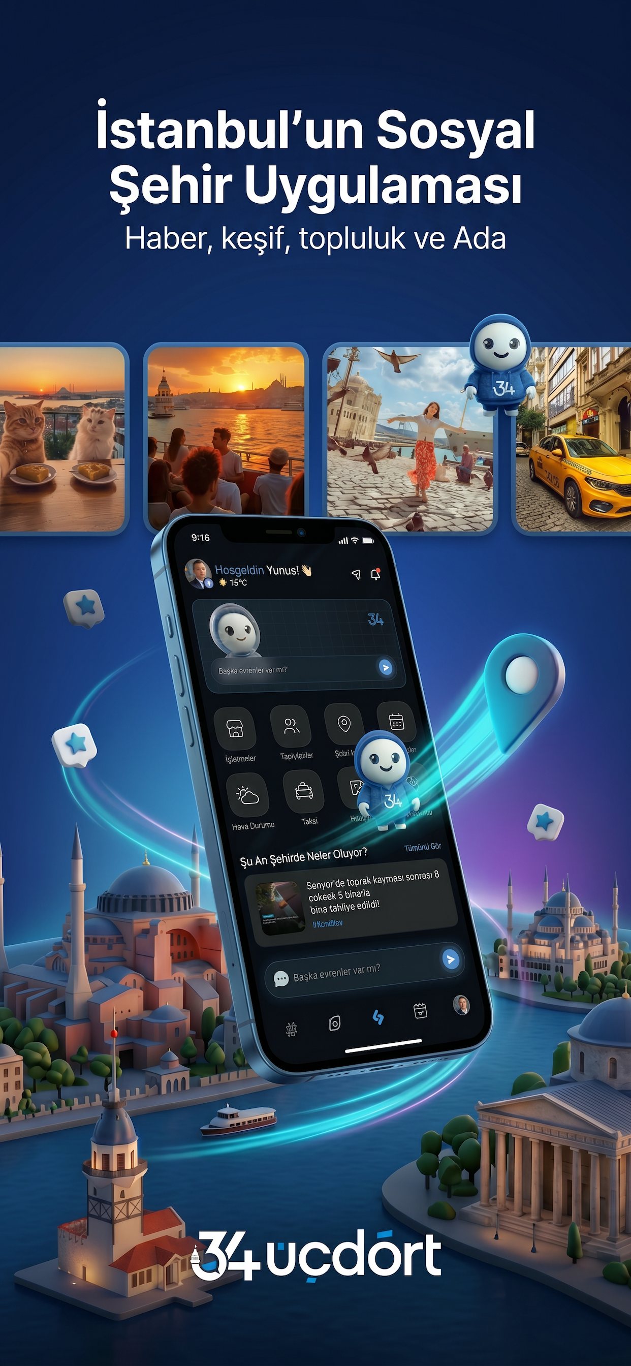 ÜçDört - İstanbul Uygulaması