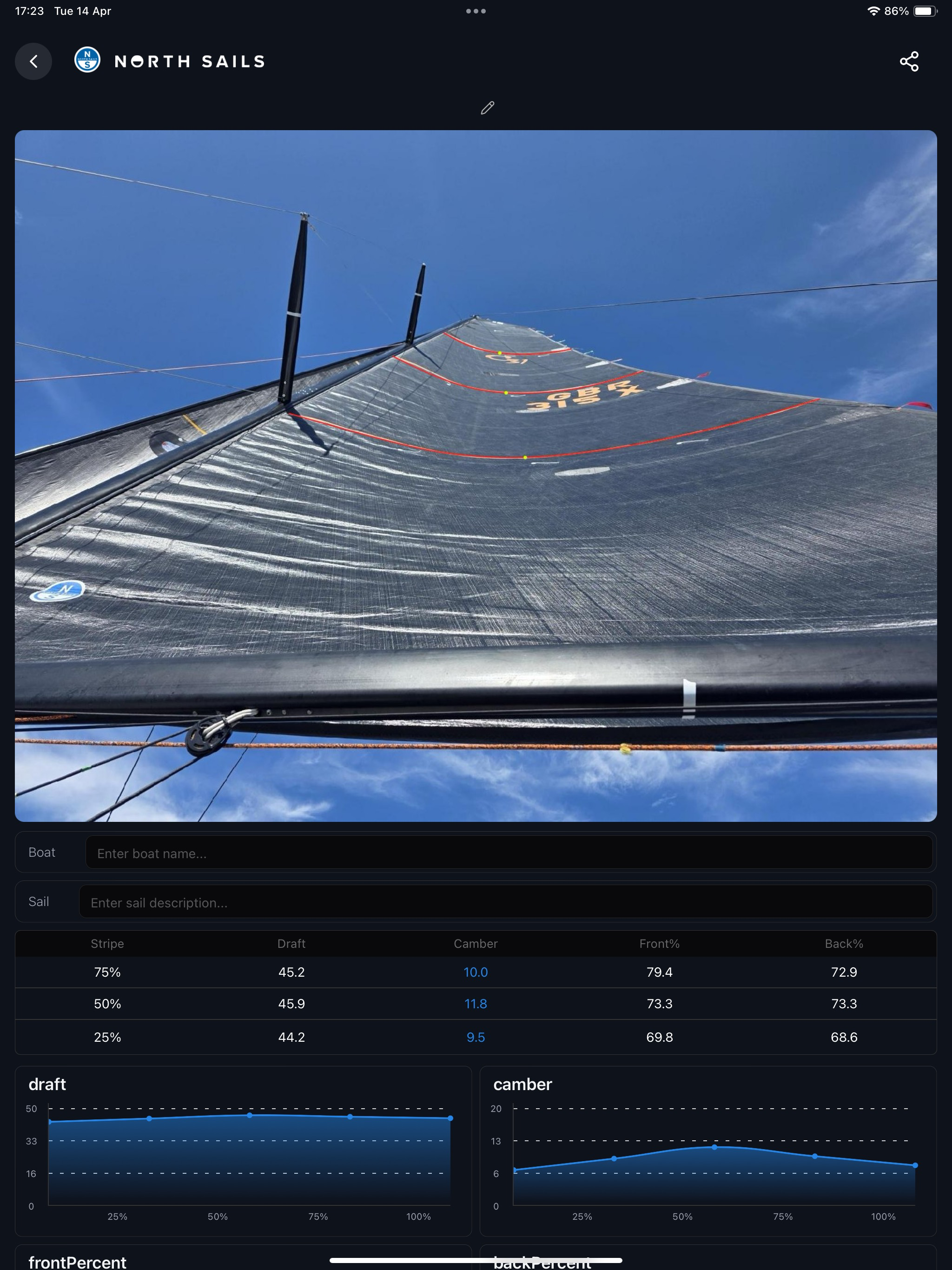 North Sails Sailscan screenshot 7