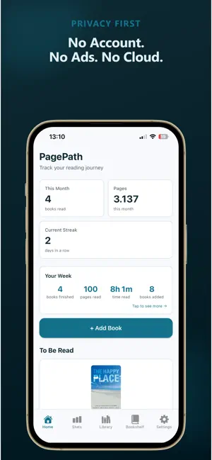 PagePath: Reading Tracker screenshot 1