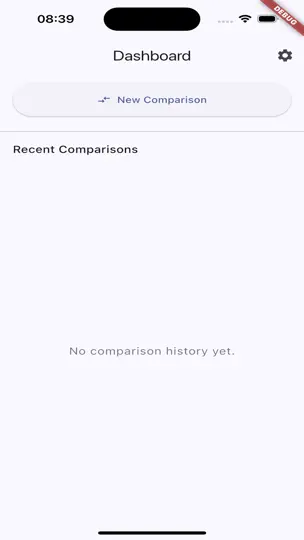 Captura de pantalla de ListDiff Local Compare Tool en iPhone 1
