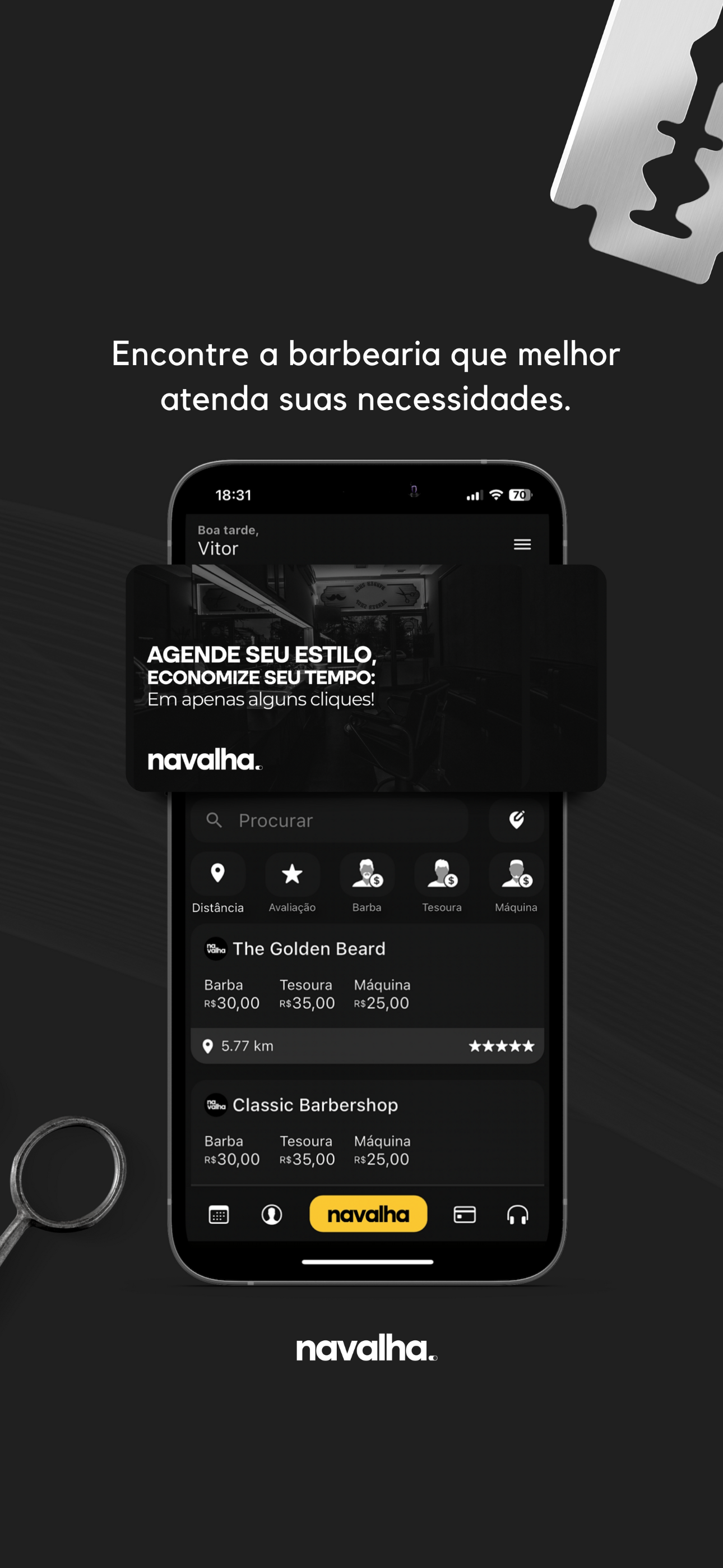 Navalha para Clientes