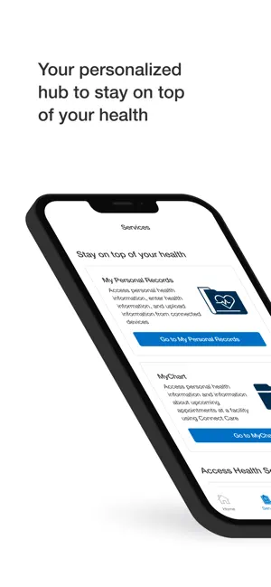 MyHealth Alberta iPhone screenshot 1