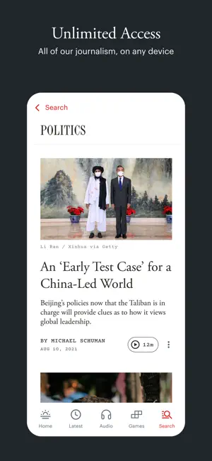 The Atlantic Magazine iPhone screenshot 3