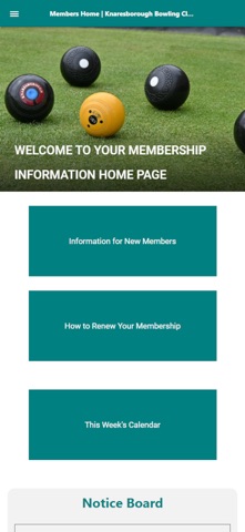 Knaresborough Bowling Club screenshot