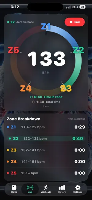 Heart Rate Zones: PulseZones screenshot 4