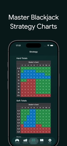 Learn Blackjack - 21 Trainer Screenshot 2 of 5