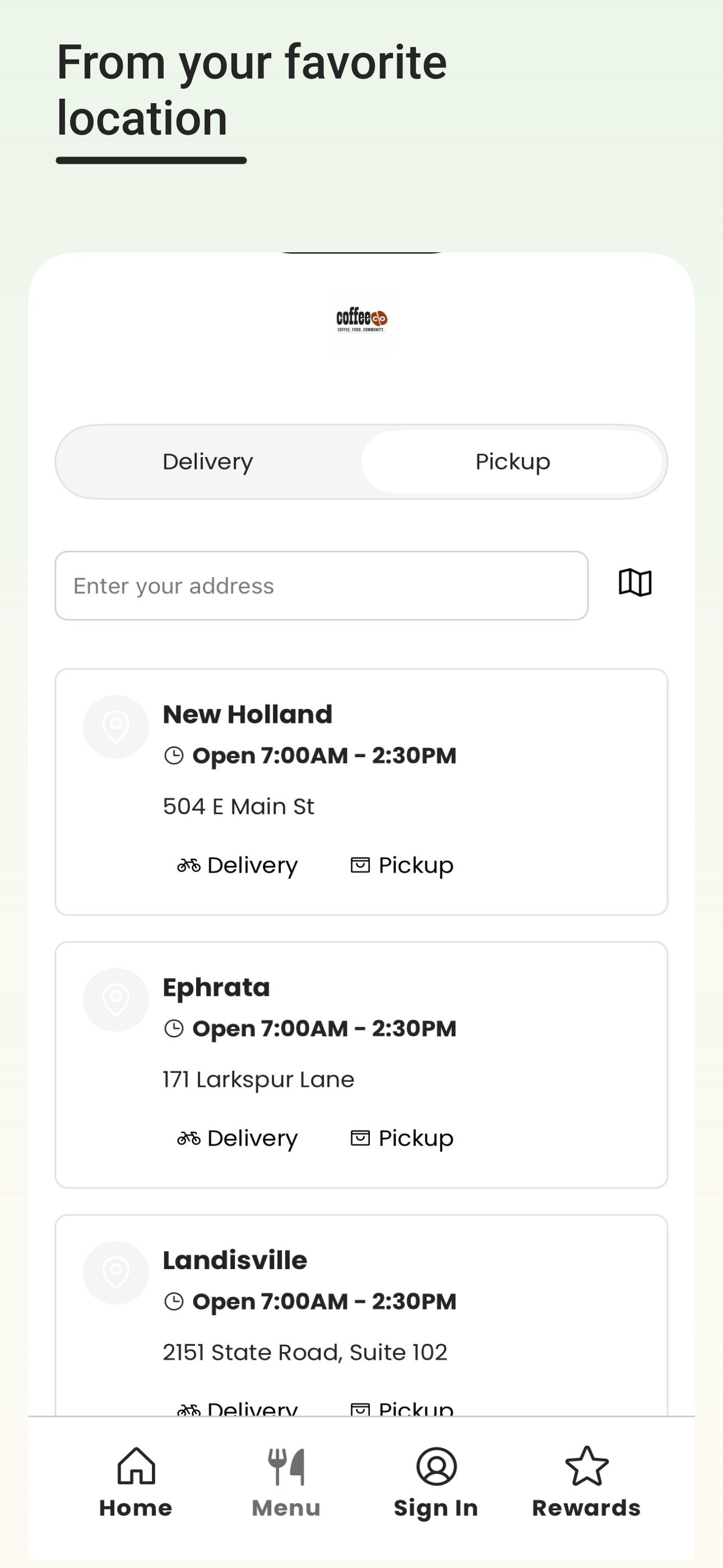 CoffeeCo Cafe screenshot 3