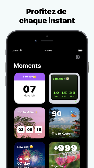Screenshot #1 pour Compte à Rebours - Moments