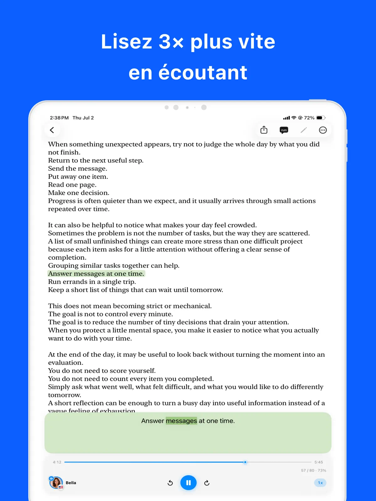 Local TTS - Lire à voix haute iPad screenshot 1