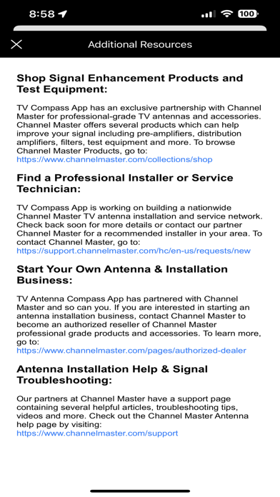 TV Antenna Compass USA Screenshot