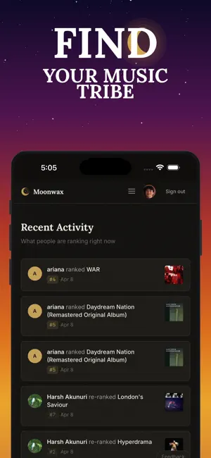 Moonwax - Music Ranking screenshot 4