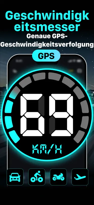 Tachometer GPS : KMH Tracker screenshot 1 of 10